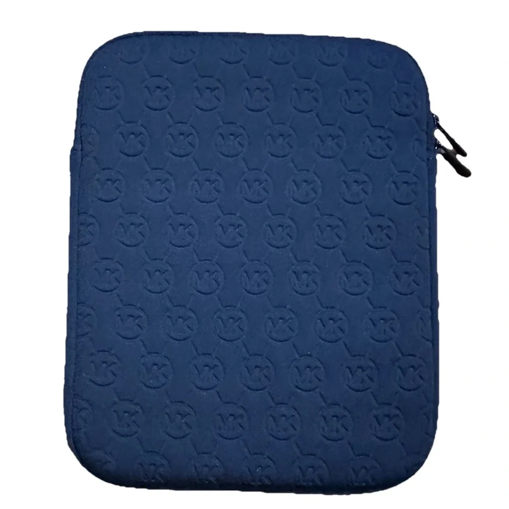 Michael Kors Embossed Logo Blue Ipad Tablet Sleeves Case Cover